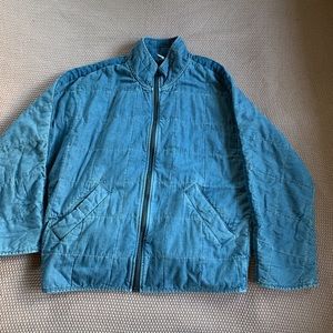 Free people Dolman Quilted Denim Jacket